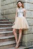 Vestido de Fiesta de Corte princesa de Corto de Escote halter de Cremallera - 4