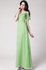 Ärmelloses Normale Taille Chiffon Bodenlanges Anständiges Brautjungfernkleid - 25