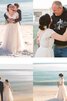Romántico Vestido de Novia en Tul de Apliques de Manga corta - 5