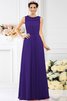 Boot-Ausschnitt Chiffon Reißverschluss Prinzessin Bodenlanges Brautjungfernkleid - 23