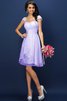 Abito da Damigella in Chiffon con Piega Conotta A-Line Principessa - 20