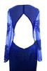 Sencillo Vestido de Madrina de Plisado de Sala de Mangas Illusion de de Colores - 6