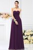 Robe demoiselle d'honneur plissage longue jusqu'au sol avec fleurs manche nulle - 13