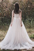 Fabelhaft Bodenlanges Luxus Anständiges Brautkleid mit Perlen - 2