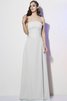 Vestido de Dama de Honor de Corte-A de Largo de Escote sin tirantes de Plisado - 19