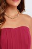 Abito da Damigella in Chiffon Elegante Lungo A-Line senza spalline - 14