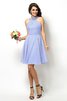 Robe demoiselle d'honneur naturel bref de col haut ligne a de princesse - 17