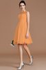 Chiffon A Linie Normale Taille Herz-Ausschnitt Mini Brautjungfernkleid - 24