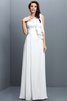 One Schulter A-Line Anständiges Brautjungfernkleid aus Chiffon mit Empire Taille - 29