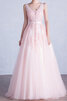Elegante Vestido de Fiesta de Corte-A de Abalorio de Brillante - 6