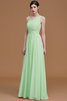 Ärmelloses Chiffon A Linie Gerüschtes Ein Schulterfreies Brautjungfernkleid - 32