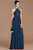 Prinzessin Normale Taille Reißverschluss Neckholder Chiffon Brautjungfernkleid - 15