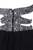 Plissiertes Perlenbesetztes Ärmelloses Chiffon normale Taille bodenlanges Abschlusskleid - 5
