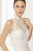 Robe de mariée à la mode ruchés plongeants ruché avec sans manches de col en cœur - 3