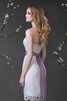 Robe de mariée naturel avec lacets de traîne moyenne de bustier avec sans manches - 3