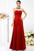 Robe demoiselle d'honneur longue de fourreau de bustier avec zip en satin - 23