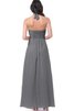 Robe demoiselle d'honneur long croisade ruché de tour de ceinture en haute - 2