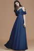 Normale Taille Prinzessin Spaghetti Träger A Linie Bodenlanges Brautjungfernkleid - 16