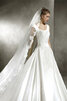 Robe de mariée avec décoration dentelle glamour solennelle solennel naturel - 3