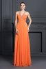 Chiffon Glamouröses Bodenlanges Anständiges Abendkleid mit Natürlicher Taille - 1