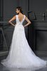 Elegante Vestido de Novia en Satén de Escote en V de Sin mangas - 2