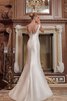 Ärmelloses A-Line Satin bodenlanges konservatives Brautkleid mit offenen Rücken - 2