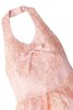Abito da Cerimonia Bambini con Applique A-Line con paillette Senza Maniche Anello - 5