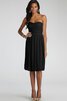 Robe demoiselle d'honneur courte ruché croisade de bustier en chiffon - 33