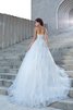 Robe de mariée luxueux longue decoration en fleur de mode de bal manche nulle - 2