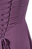 Ärmelloses a linie Reißverschluss gerüschtes mini Brautjungfernkleid - 4