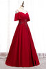 Abito da sposa splendente convenzionale moderno conotta con manica corte con increspature - 2