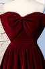 Robe demoiselle d'honneur délicat ruchés plongeants de bustier naturel longue - 7