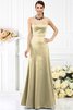 Robe demoiselle d'honneur longue de fourreau de bustier avec zip en satin - 6