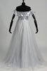 Robe de bal facile moderne avec perle de traîne courte avec manche courte - 2