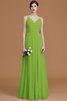 Abito da Damigella A Terra Naturale Principessa in Chiffon A-Line - 20