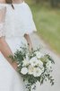 Abito da Sposa in Pizzo Semplice lusso Vintage A Terra A-Line - 3