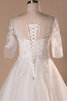 Aufregend Kirche Extravagantes Brautkleid mit Rücken Schnürung mit Bordüre - 5