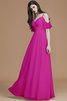 Normale Taille Prinzessin Spaghetti Träger A Linie Bodenlanges Brautjungfernkleid - 17