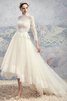 Abito da Sposa a riva in Tulle Semplice Lupetto moda alta bassa - 1