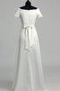 Abito da Sposa moda Fuori dalla spalla con Perline Vintage Cerniera Formale E Informale - 2