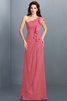Robe demoiselle d'honneur longue en chiffon gaine avec zip avec sans manches - 28