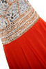 Mitte Rücken trägerlos Chiffon traumhaftes extravagantes Abendkleid mit Reißverschluss - 5