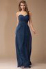 Empire Taille Ärmelloses Enges Chiffon Bodenlanges Brautjungfernkleid - 9