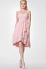 Romántico Vestido de Dama de Honor de Corte-A de Escote Corazón de Alto Bajo - 1