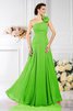 Chiffon Prinzessin Bodenlanges Brautjungfernkleid mit Plissierungen ohne Ärmeln - 14