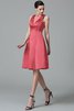 Robe demoiselle d'honneur en satin de lotus avec zip manche nulle de princesse - 28