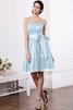 Vestido de Dama de Honor de Corte princesa de Corte-A de Escote Corazón con Cintas - 17
