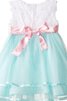 Robe de cortège enfant bref en tulle fermeutre eclair de tour de ceinture en haute a-ligne - 2