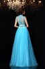 Zeitloses A-Linie Ärmellos Prinzessin Abendkleid mit Reißverschluss - 2