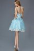 Abito Laurea Tondo moda Cerniera in Paillette A-Line sensuale - 3